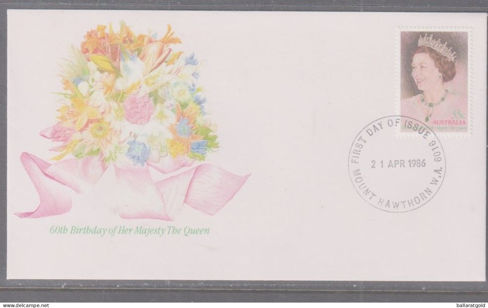 Australia 1986 Queen's Birthday First Day Cover - Mount Hawthorn WA - Brieven En Documenten