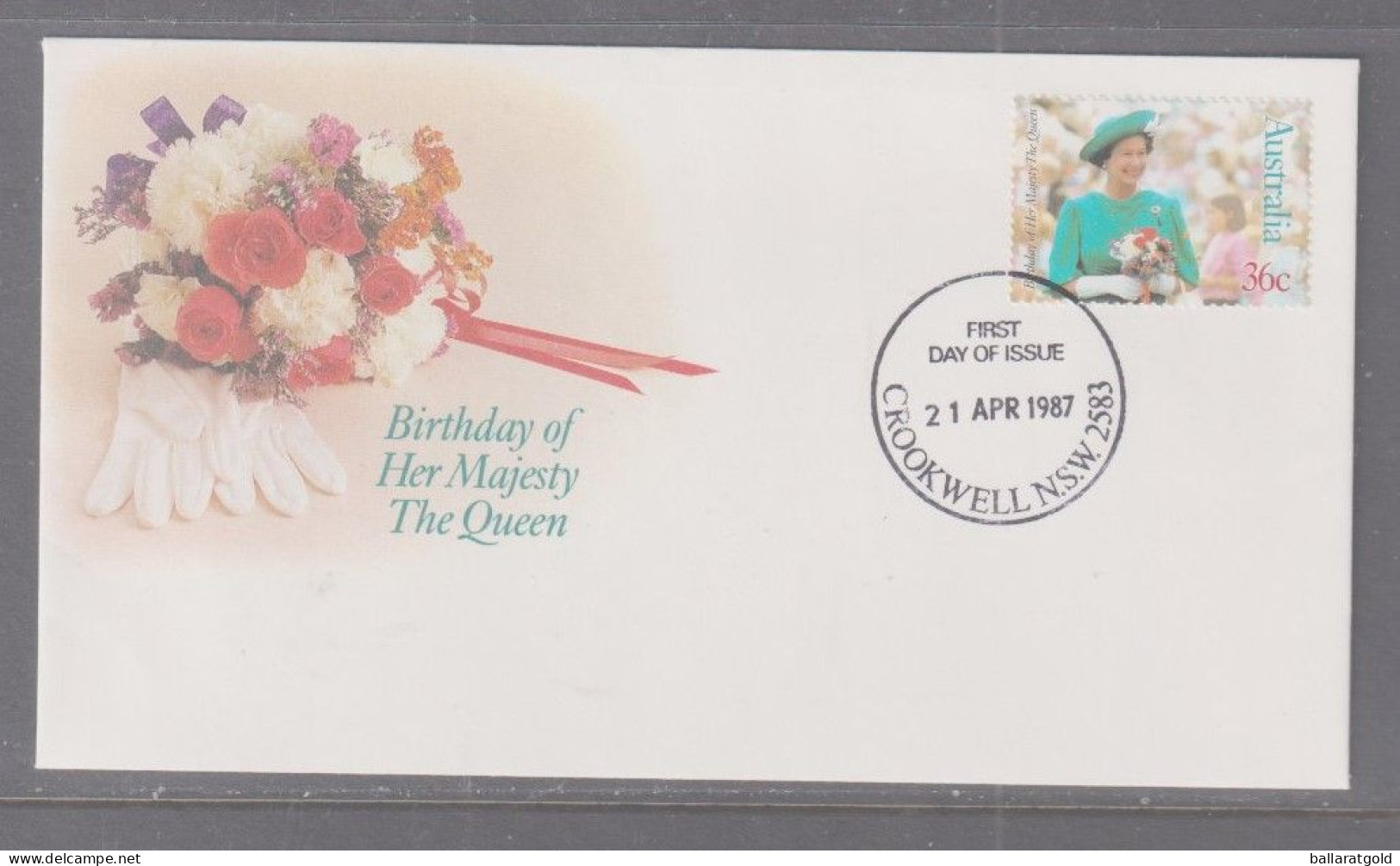 Australia 1987 - Queen's Birthday First Day Cover - Crookwell NSW - Brieven En Documenten