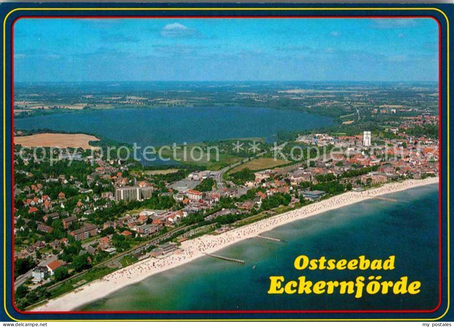 72833673 Eckernfoerde Ostseebad Fliegeraufnahme Eckernfoerde - Eckernfoerde