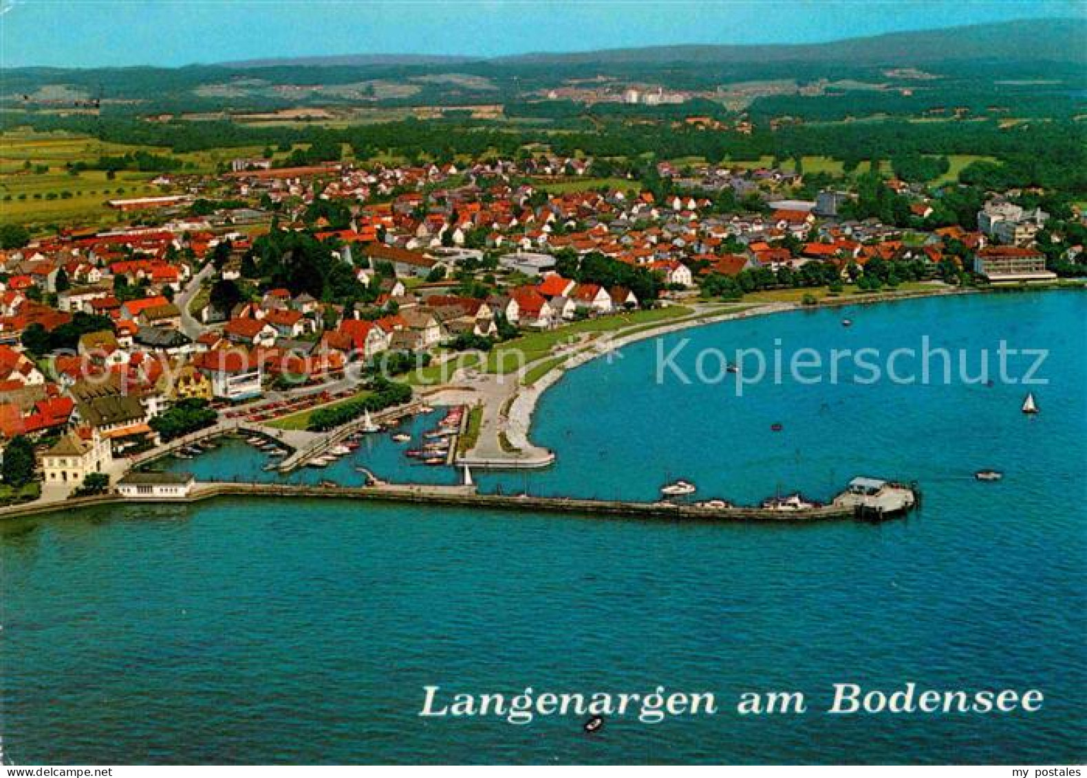 72833638 Langenargen Bodensee Ansicht Mit Der Neuen Uferpromenade Hafen Fliegera - Langenargen