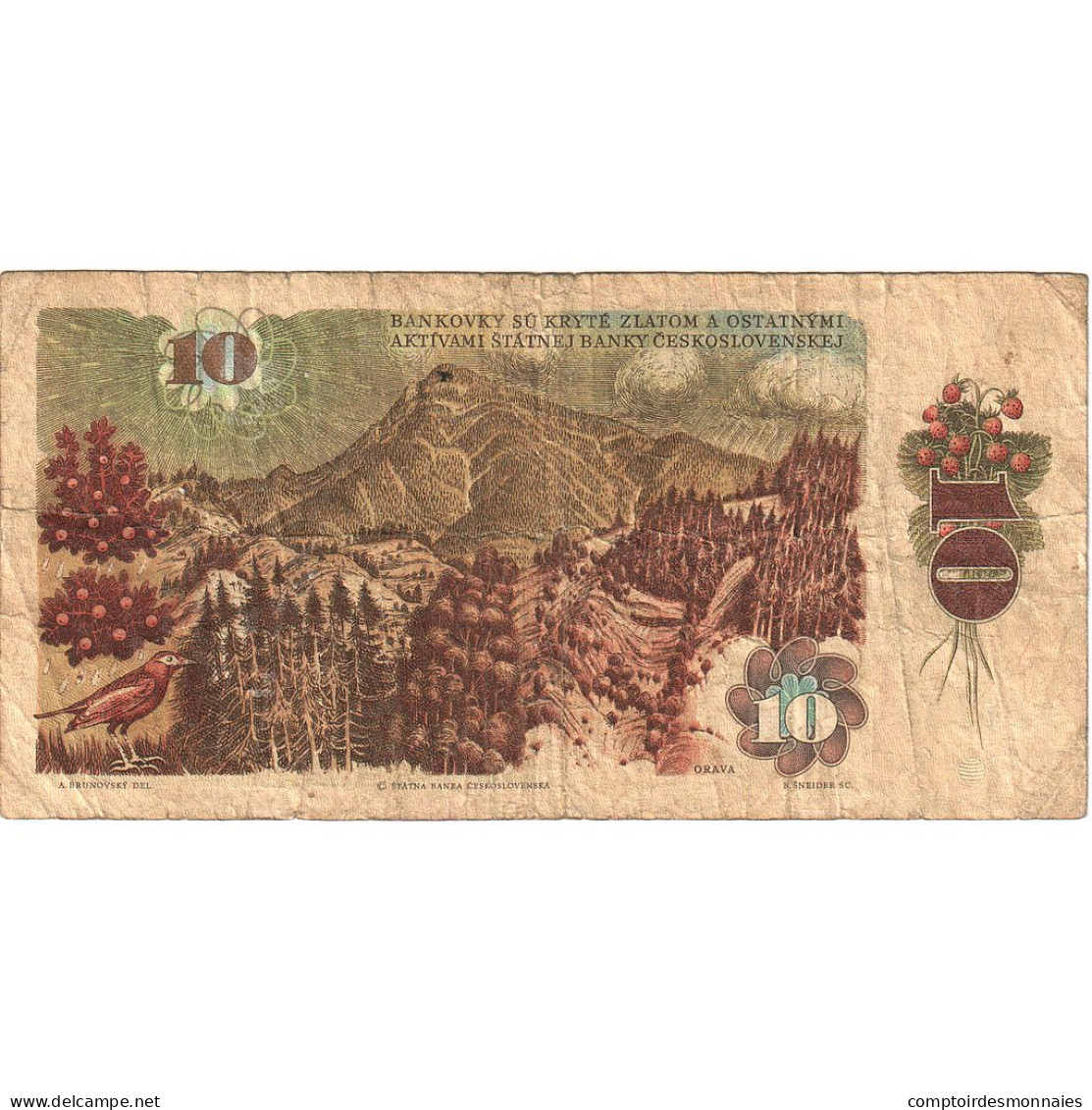 Tchécoslovaquie, 10 Korun, 1986, KM:94, B - Tchécoslovaquie