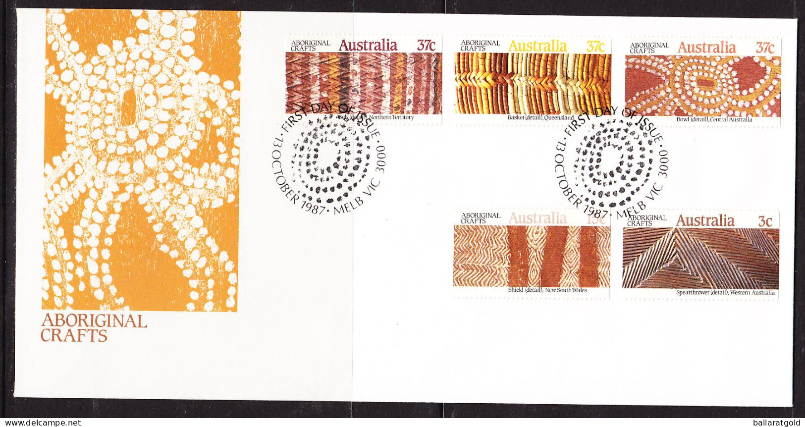 Australia 1987 - Aboriginal Crafts First Day Cover - APM18940 - Lettres & Documents