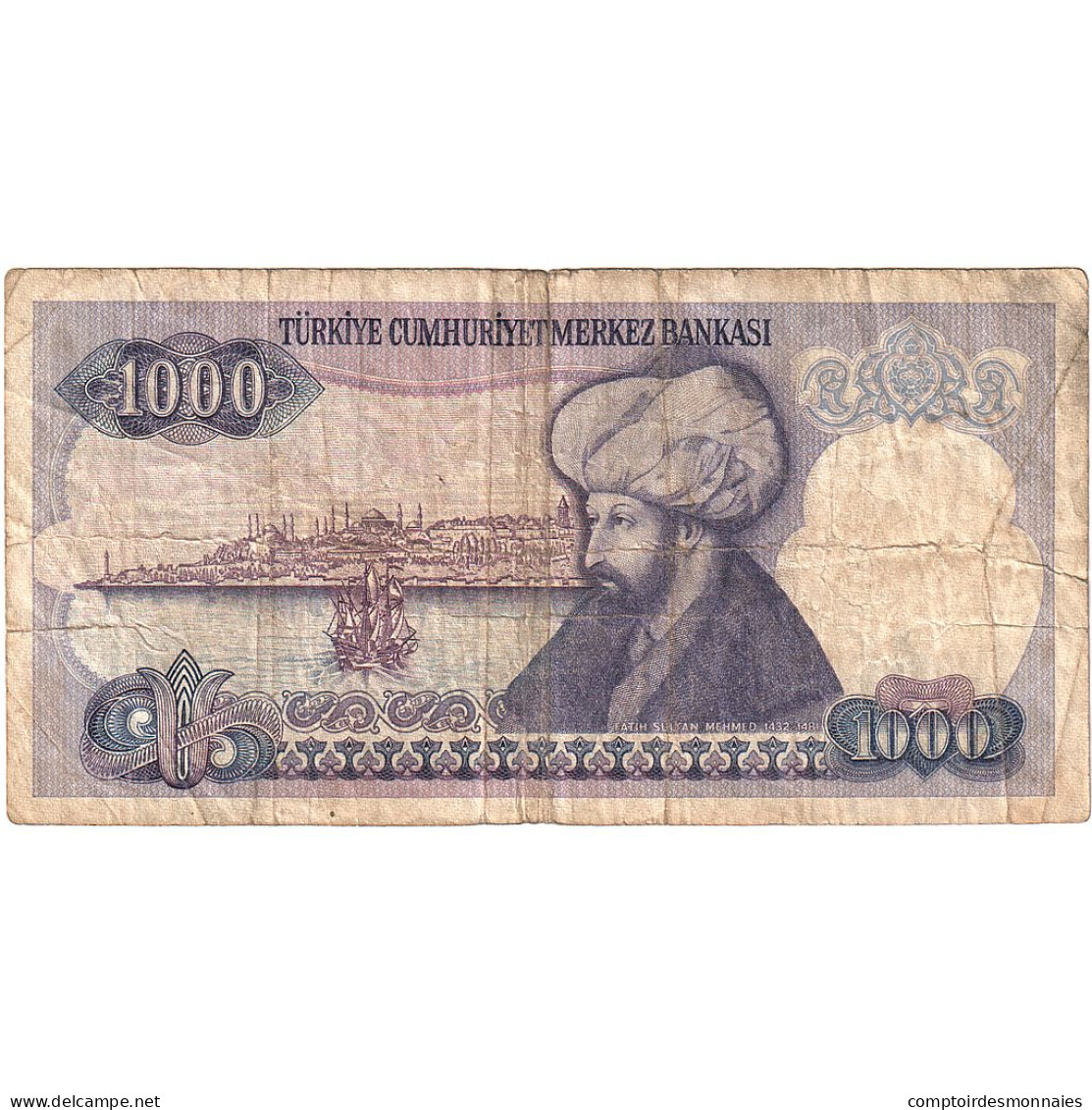 Turquie, 1000 Lira, KM:196, B - Turquia