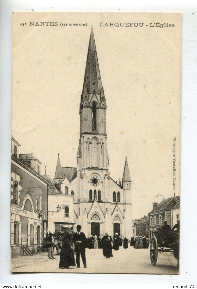 Carquefou Nantes Loire Atlantique  L'église - Carquefou