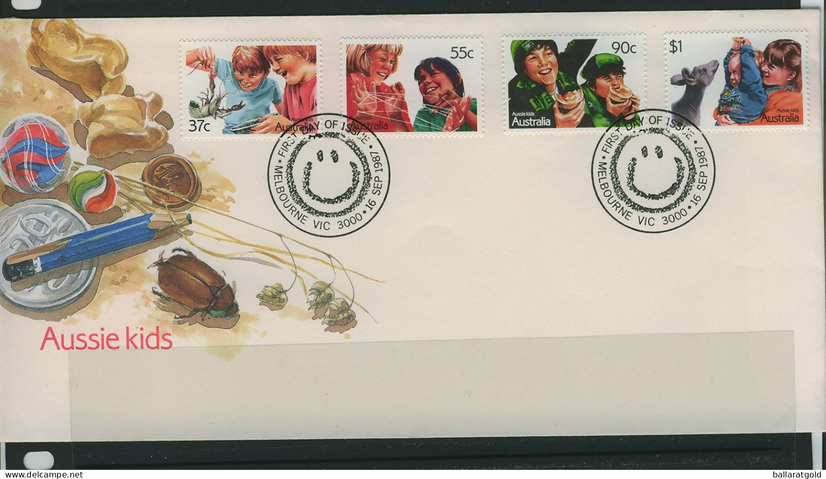 Australia 1987 Aussie Kids FDC - APM18441 - Cartas & Documentos