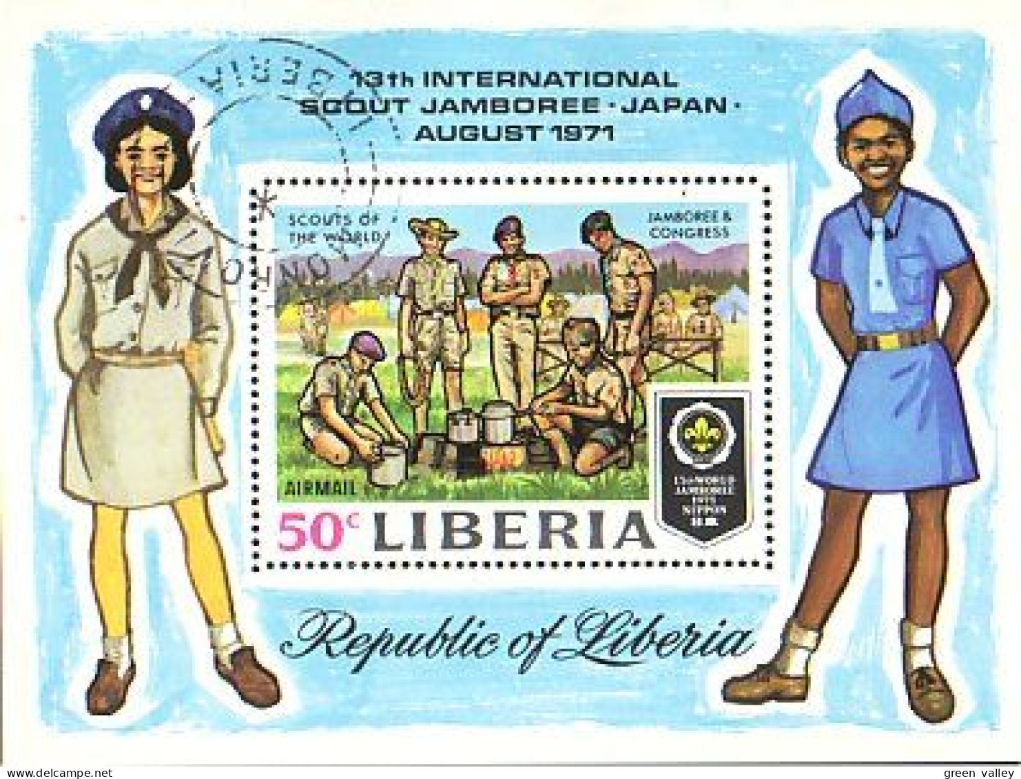 Liberia Scouts Girl Guides Jeannettes (A51-520) - Other & Unclassified