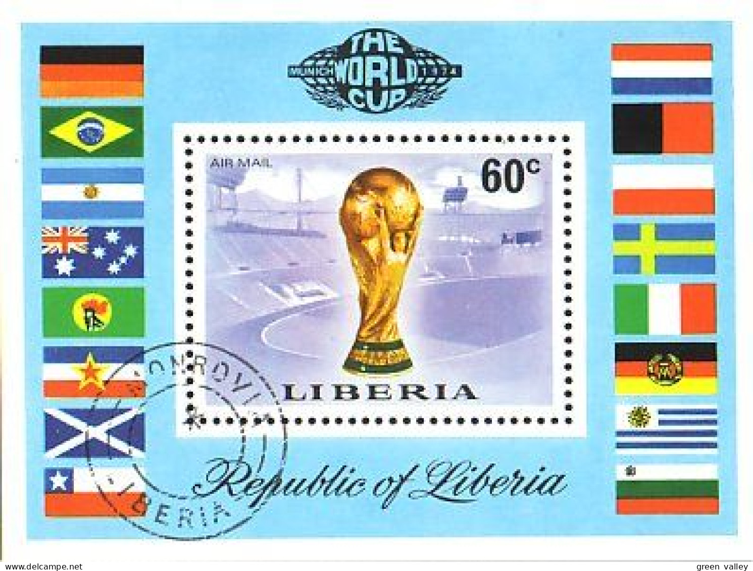 Liberia Football Jules Rimet (A51-512b) - Other & Unclassified