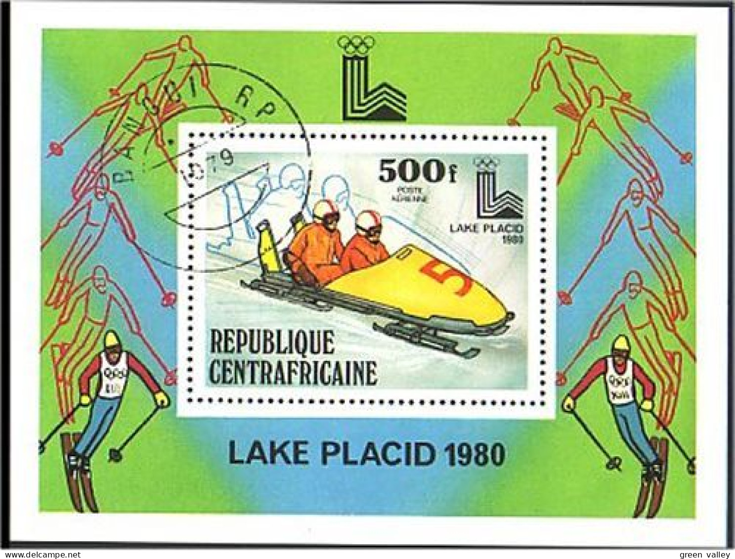 Centrafrique Bobsleigh (A51-462) - Hiver 1980: Lake Placid