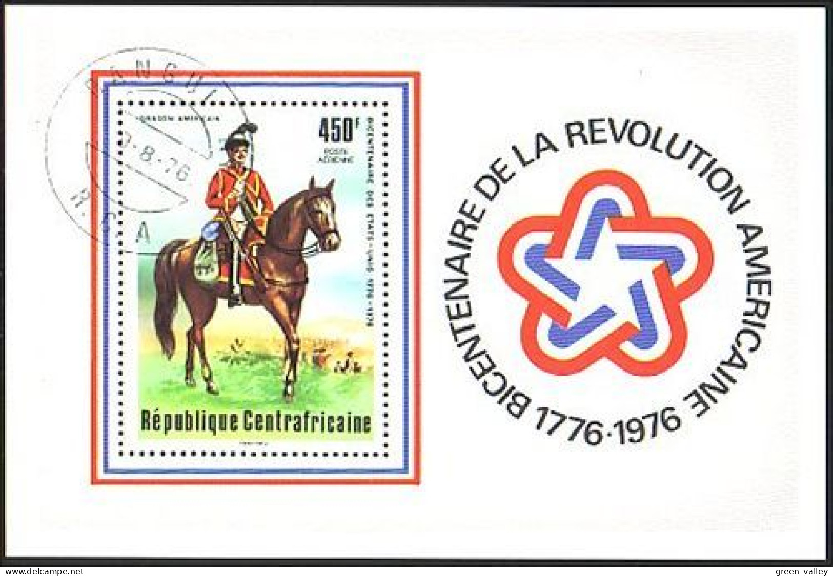 Centrafrique Revolution Americaine (A51-460b) - Indipendenza Stati Uniti