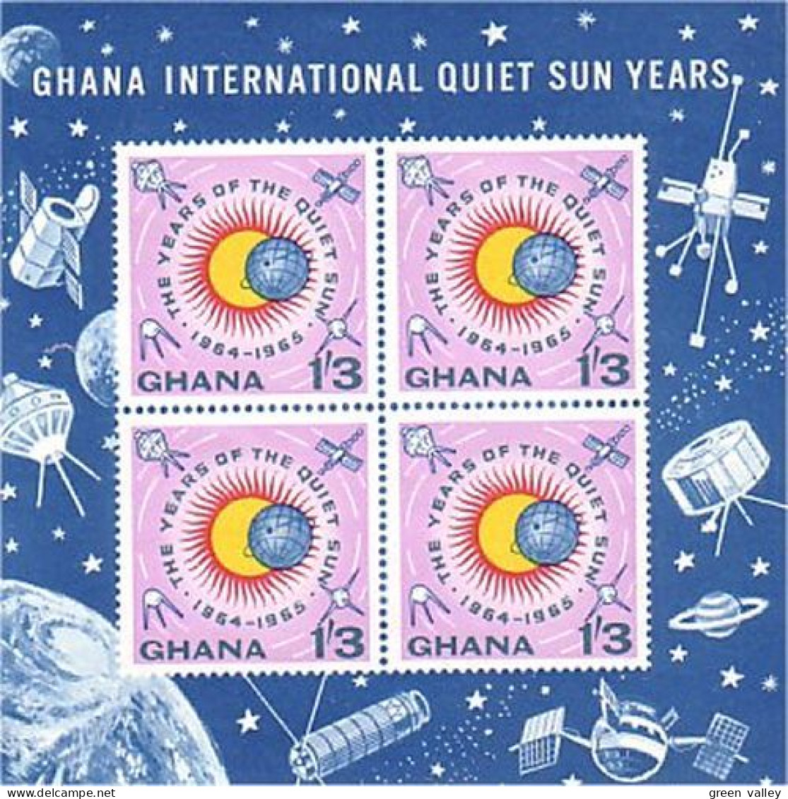 Ghana Annee Solaire Internationale Quiet Sun MNH ** Neuf SC (A51-305b) - Climate & Meteorology
