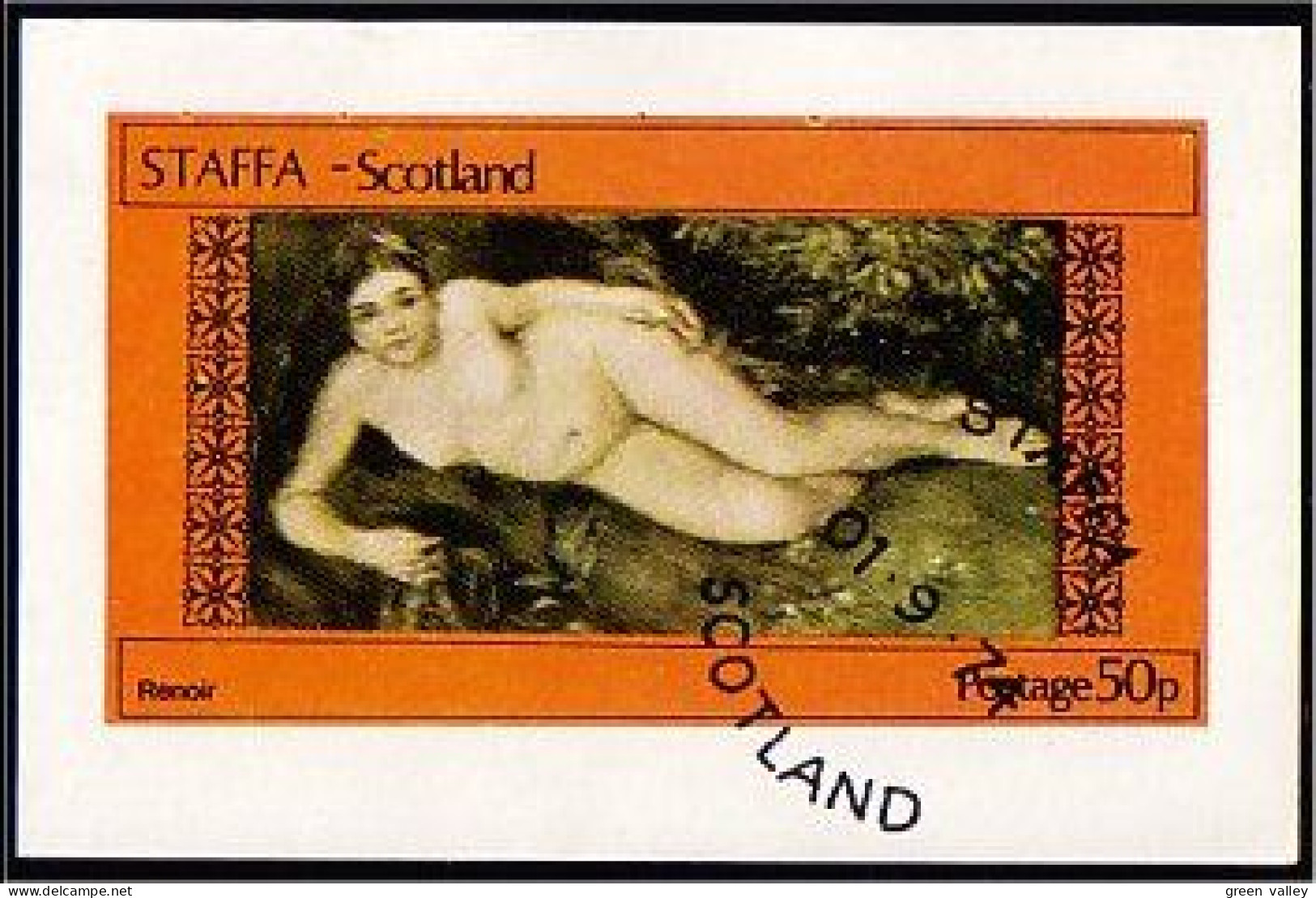 Staffa Scotland Nude Painting (A51-272a) - Nudes