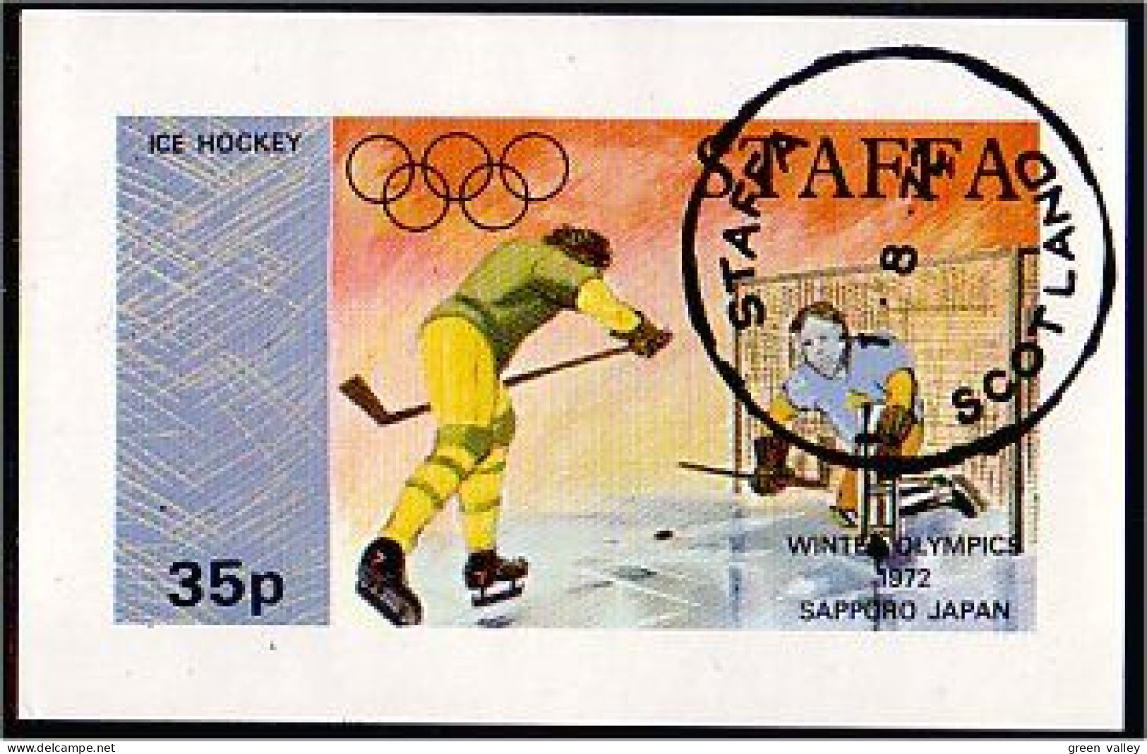 Staffa Scotland Hockey Sapporo 1972 (A51-225b) - Hiver 1972: Sapporo