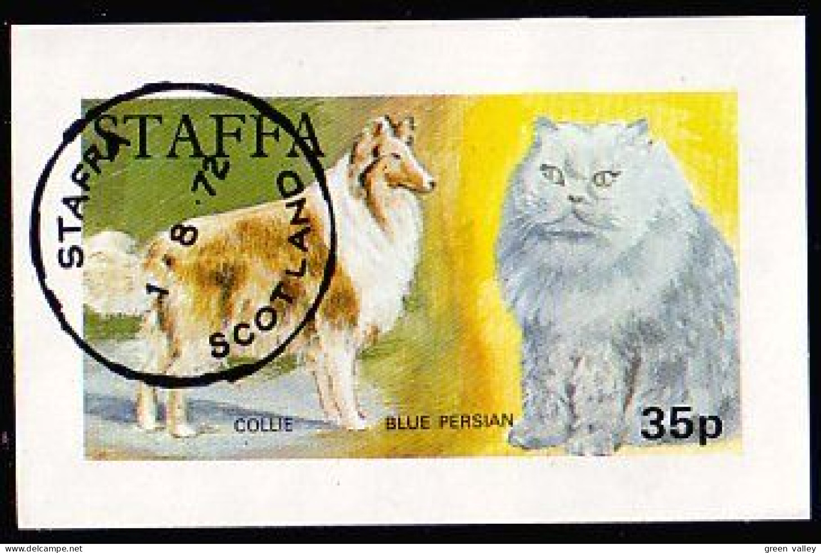 Staffa Scotland Chien Dog Chat Cat (A51-217c) - Emissione Locali