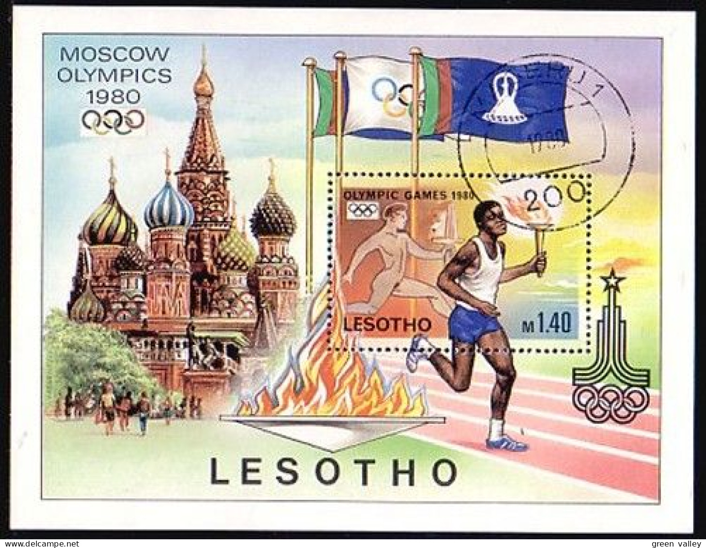 Lesotho Olympic 80 (A51-211b) - Summer 1980: Moscow