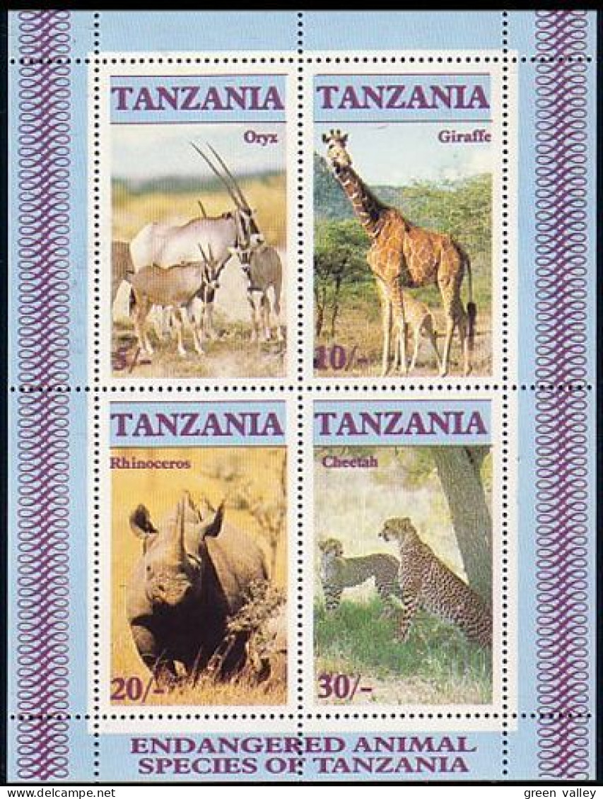 Tanzanie Girafe Giraffe MNH ** Neuf SC (A51-60c) - Giraffes