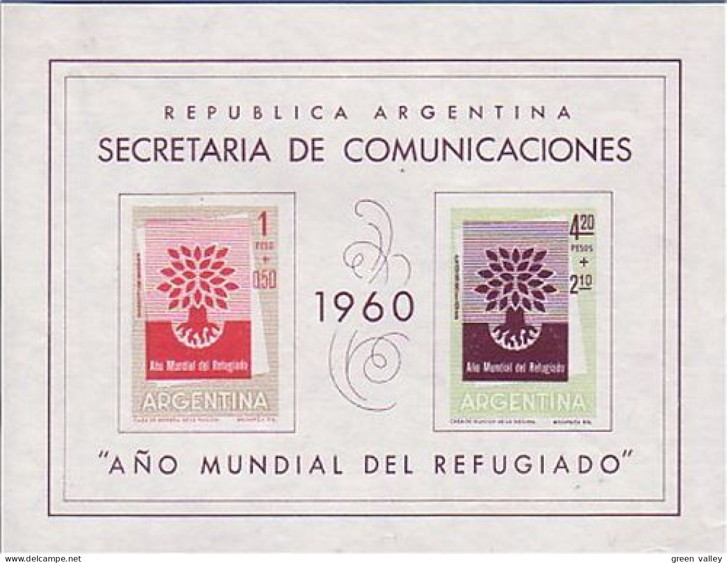 Argentina Tree Refugees Refugies Arbre MNH ** Neuf SC (A51-29) - Flüchtlinge