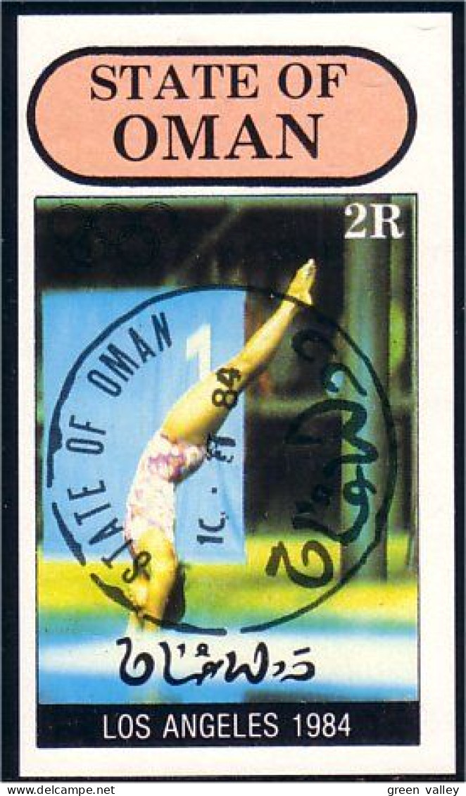 Oman Running Course Los Angeles 1984 (A51-986)  - Kunst- Und Turmspringen