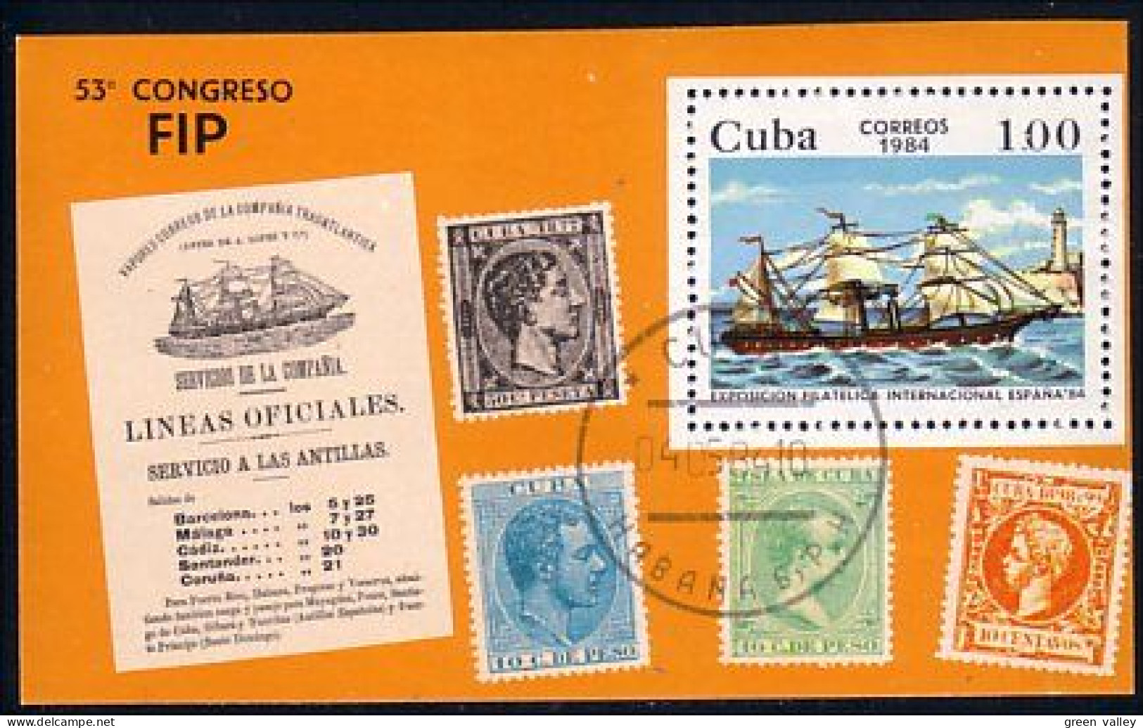 Cuba Voilier Sailing Ship Compania Transatlantica (A51-900a) - Otros & Sin Clasificación