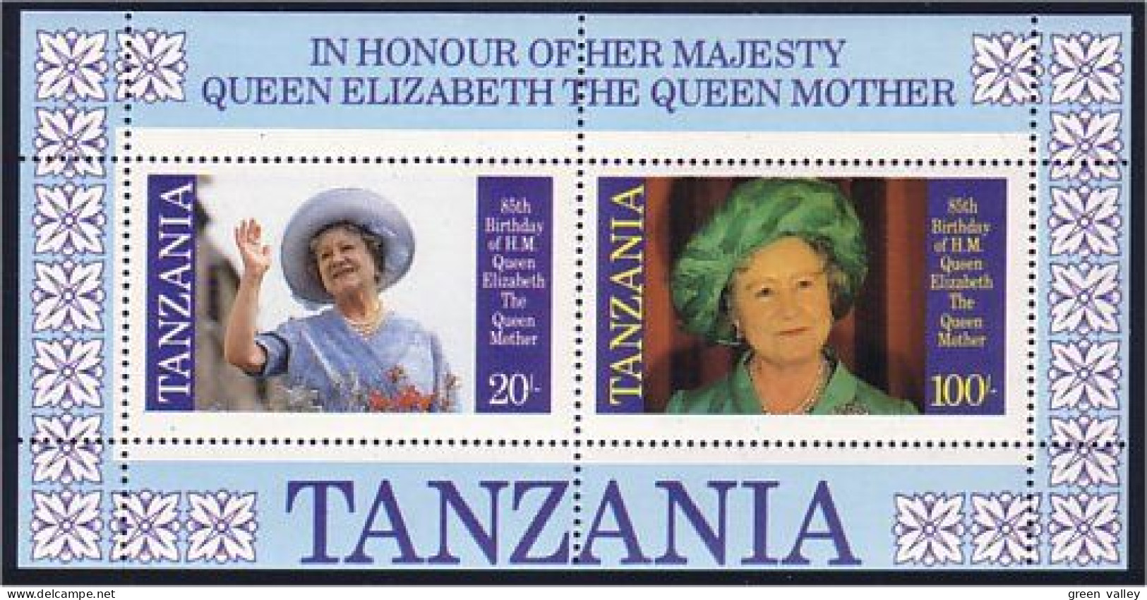 Tanzania Queen 85th MNH ** Neuf SC (A51-842b) - Tansania (1964-...)