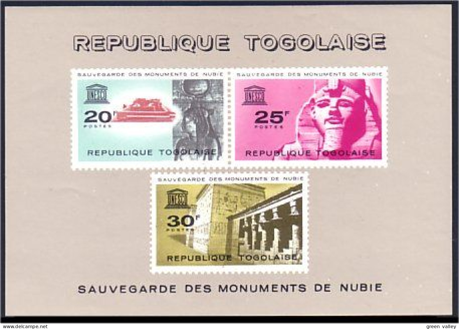 Togo Monuments Nubie MNH ** Neuf SC (A51-826) - Egyptologie