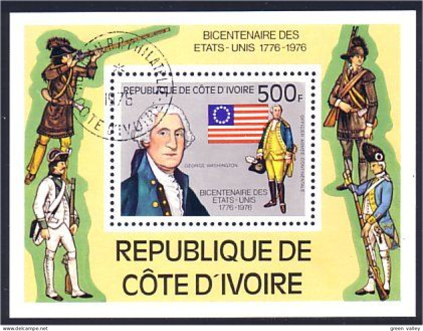 Cote Ivoire Bicentennaire (A51-794b) - Us Independence