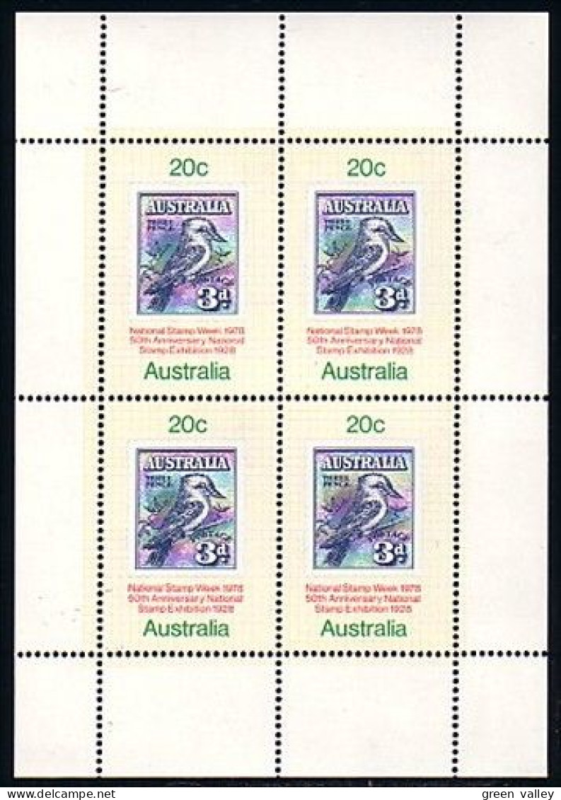 Australia Kingfisher Mint Souvenir Sheetlet (A51-762b) - Ungebraucht