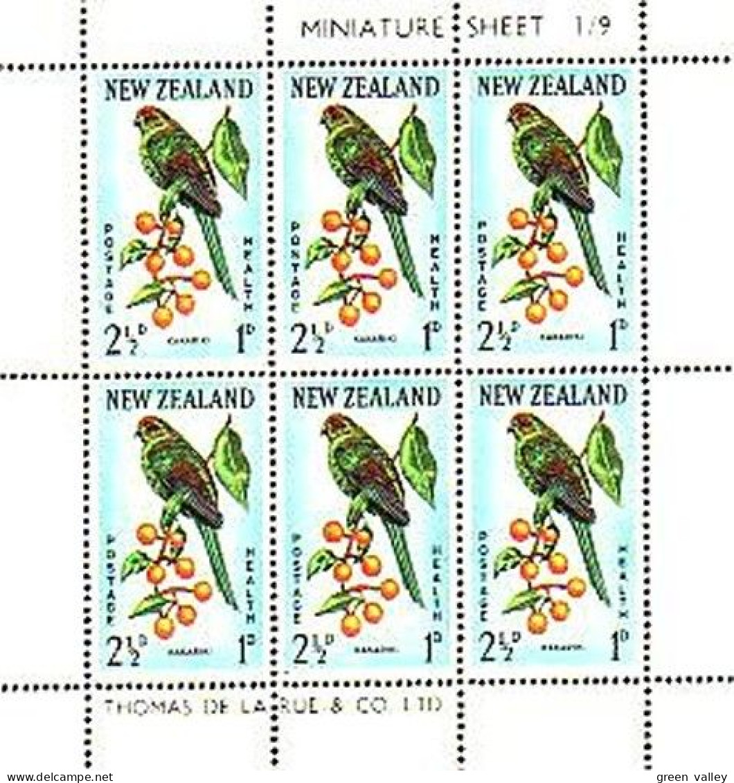New Zealand Parakeet Kakariki Parrot Perroquet MNH ** Neuf SC (A51-670) - Perroquets & Tropicaux