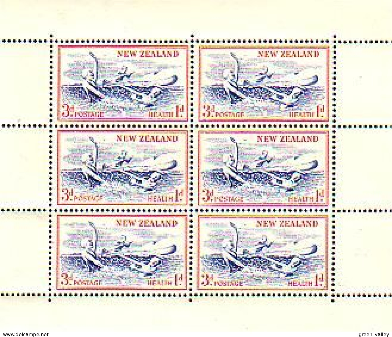 New Zealand 3p+1p Life-saving Maitre Nageurs MNH ** Neuf SC (A51-661) - EHBO