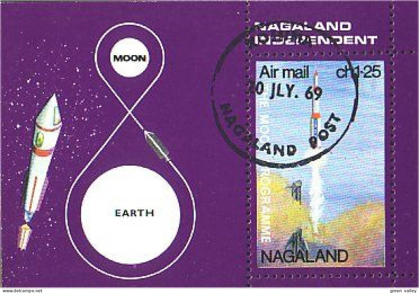 Nagaland Espace Space (A51-607) - Vignettes De Fantaisie