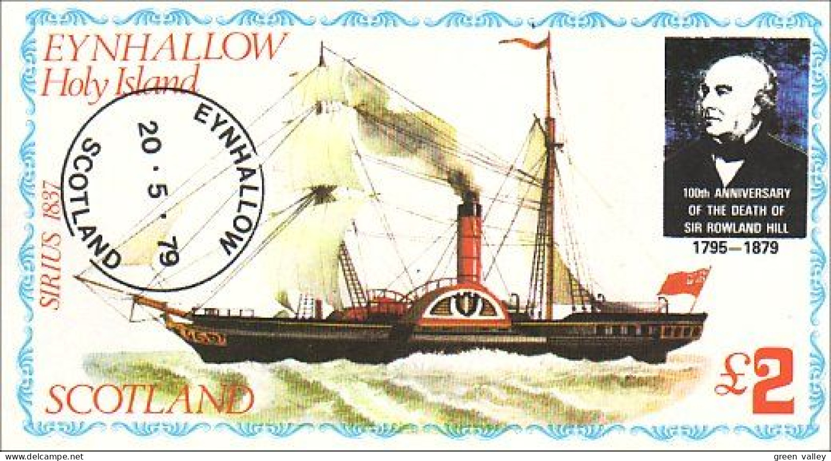 Eynhallow Bateau Vapeur Steamship Boat (A51-601) - Vignettes De Fantaisie
