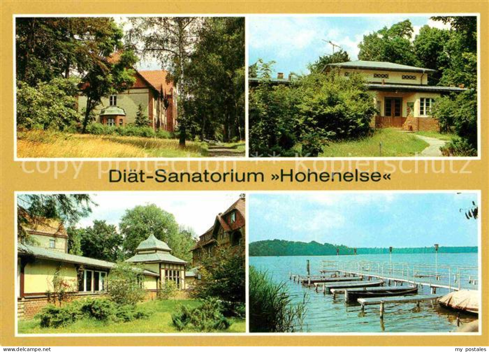 72832418 Rheinsberg Diaet-Sanatorium Hohenelse Bootsteg  Rheinsberg - Zechlinerhütte