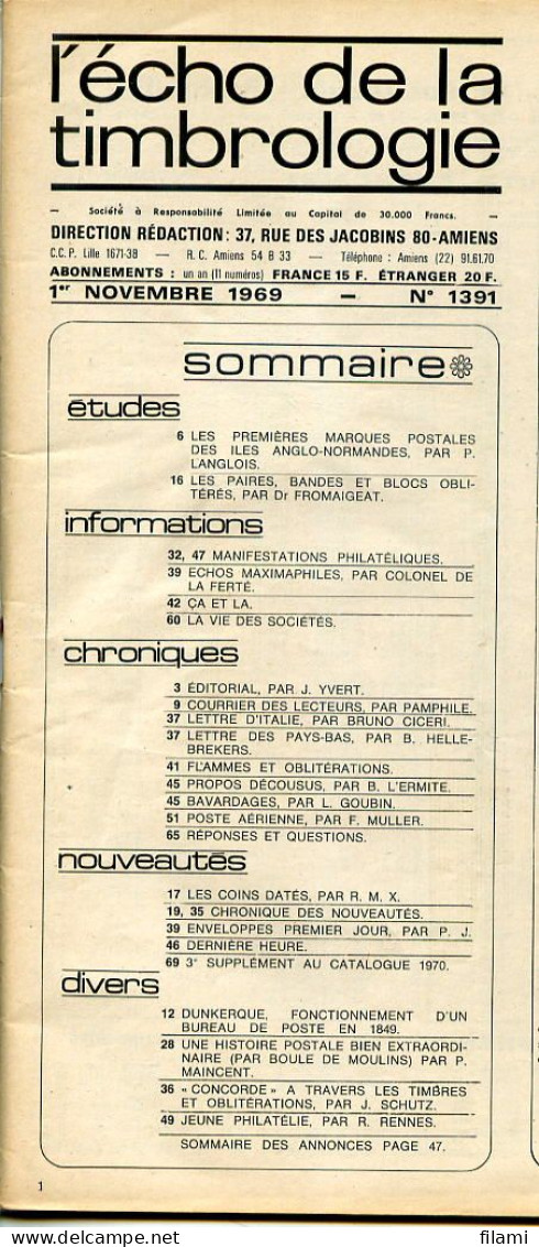 L'écho De La Timbrologie,Aumale Bougie,Moldavie,iles Anglo Normandes,recettes Auxiliaires Paris,type Blanc Preobliteré - Francés (desde 1941)