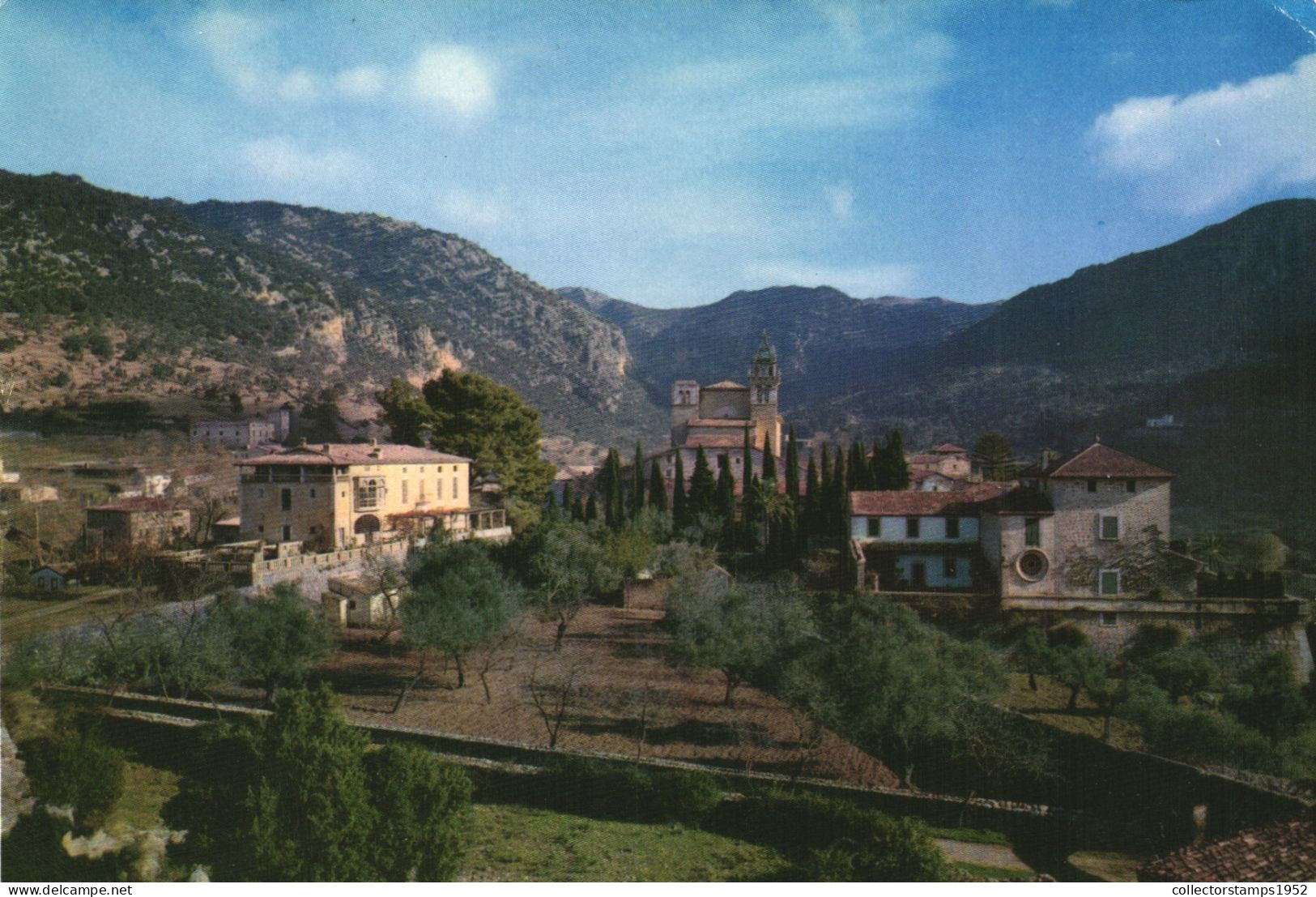 VALLDEMOSA, ISLAS BALEARES, CARTHUSIAN, ARCHITECTURE, GARDEN, SPAIN, POSTCARD - Autres & Non Classés