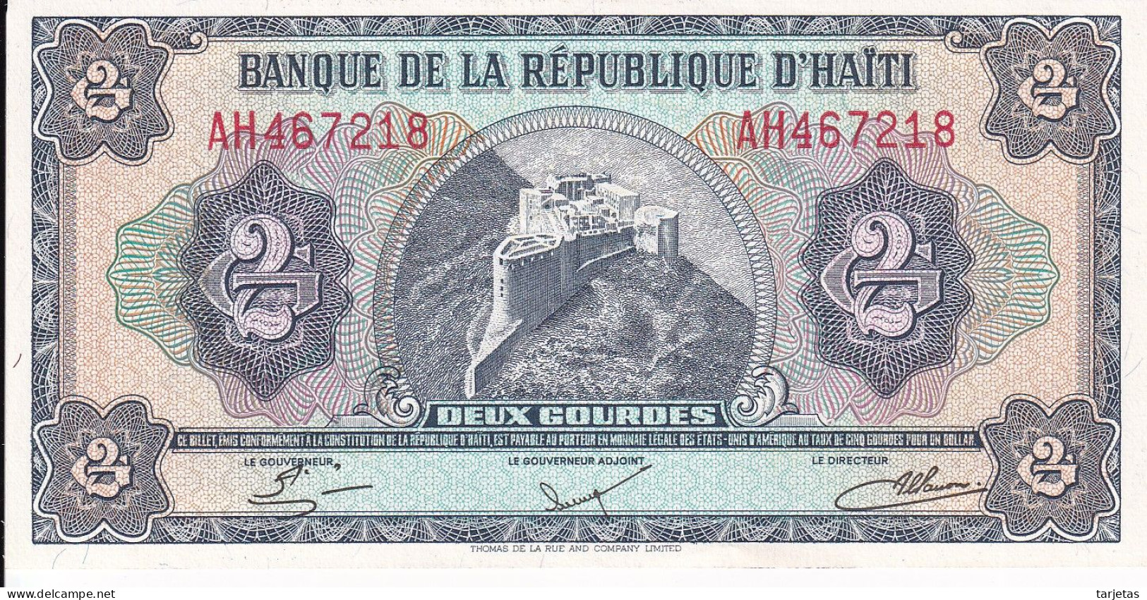 BILLETE DE HAITI DE 1 GOURDES DEL AÑO 1984 SIN CIRCULAR (UNC) (BANK NOTE) - Haiti