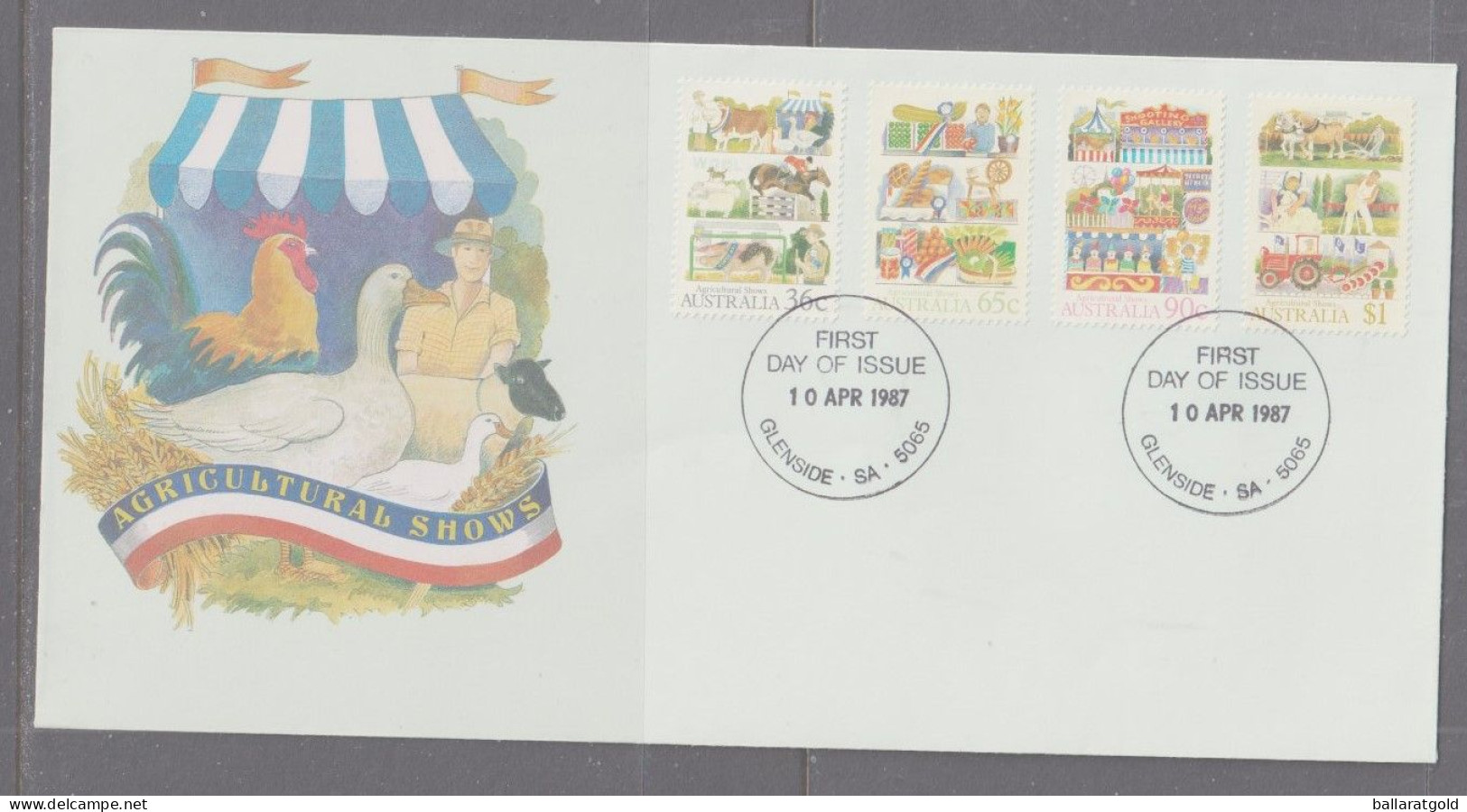 Australia 1987 Agricultural Shows First Day Cover - Glenside SA - Brieven En Documenten