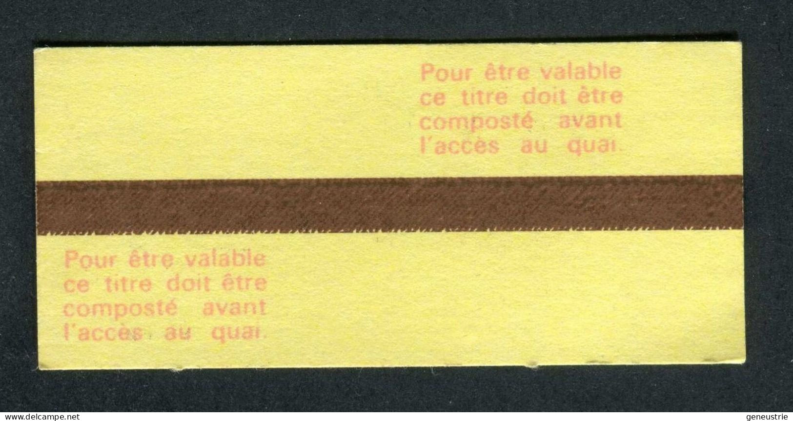 Ticket De Train Pour Le Personnel SNCF - Neuf (T. Approvisionnement / Valable Pour Un Voyage) Paris Et Ile-de-France - Europa