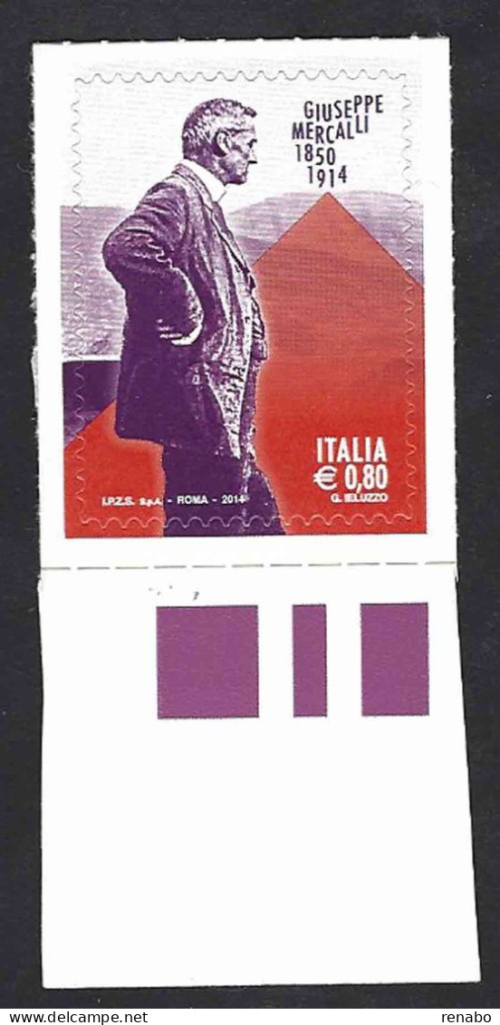 Italia, Italy, Italien, Italie 2014; Giuseppe Mercalli, Geologo E Vulcanologo, Ideò La Scala Mercalli, Mercalli Scale. - Volcanes