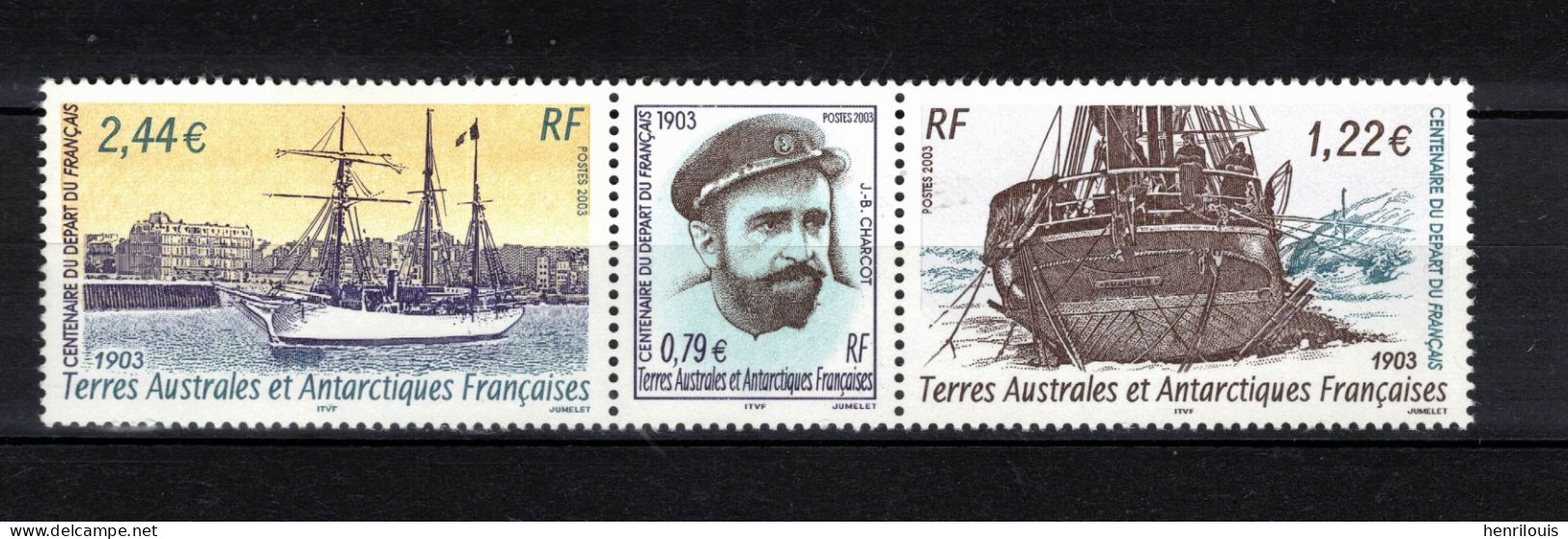 T.A.A.F Antarctique  Timbres  Neufs ** De 2003 ( Ref  451B ) 100ème Anniversaire Du Navire "le Français" - Neufs