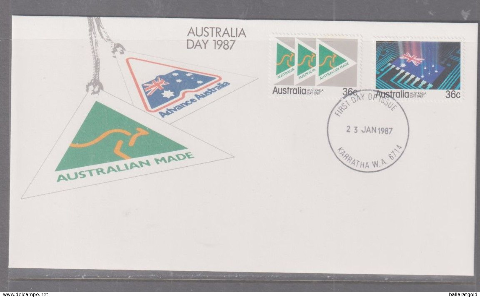 Australia 1987 - Australia Made First Day Cover -Karattha WA - Briefe U. Dokumente