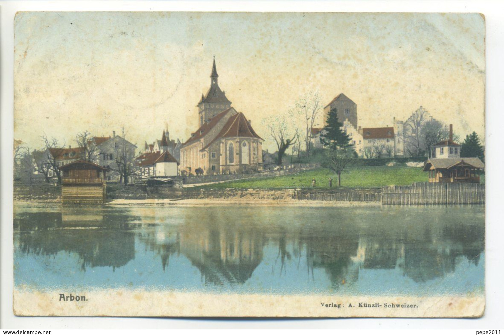 CPA (Suisse - TG Thurgovie) - ARGON - Eglise Vue Du Lac En 1905 - Arbon