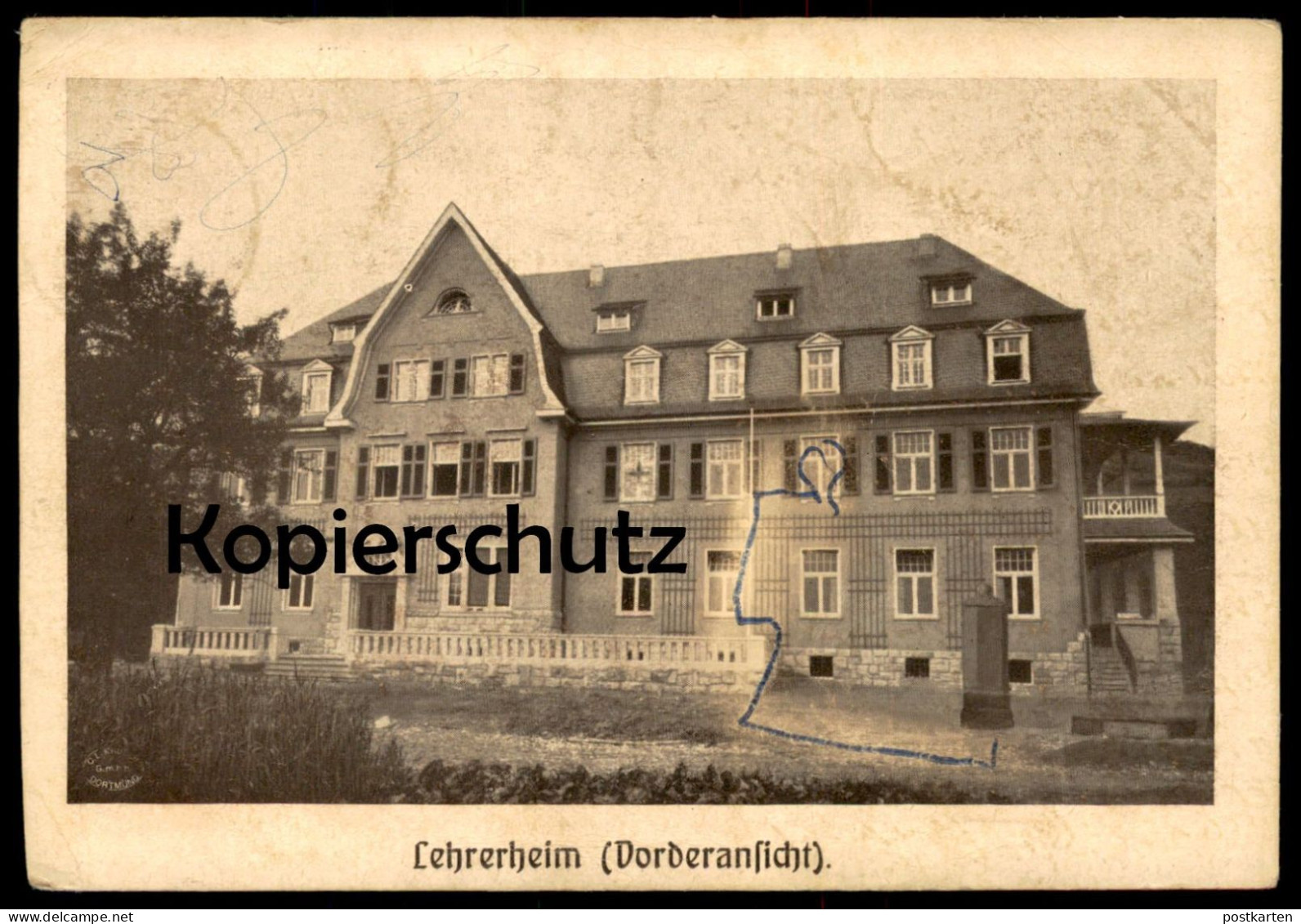 ALTE POSTKARTE RHÖNDORF LEHRERHEIM VORDERANSICHT 1916 BAD HONNEF AK Ansichtskarte Cpa Postcard - Röhndorf