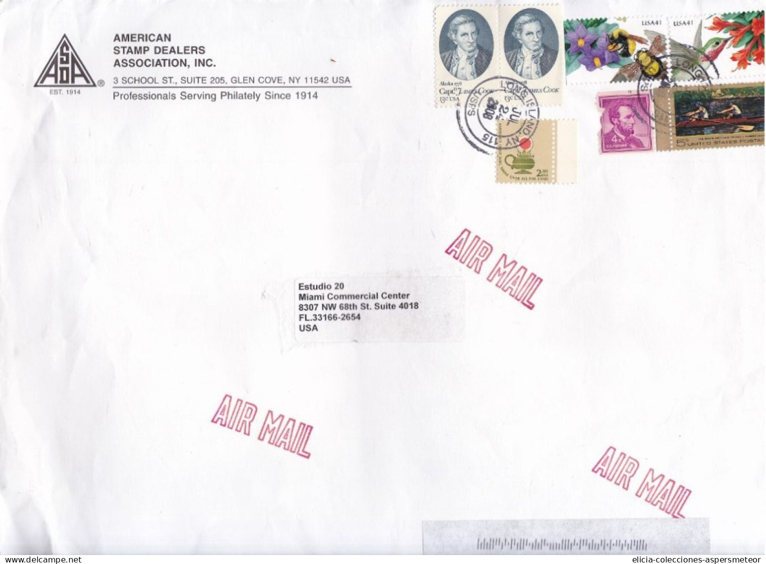 United States - 2008 - Letter - Sent From New York  - Caja 30 - Brieven En Documenten