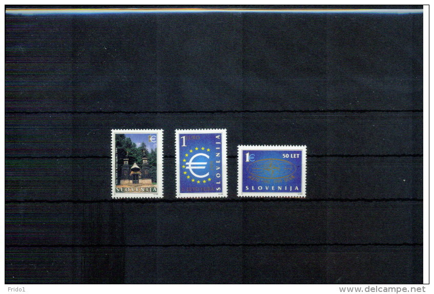 Slowenien / Slovenia 1999 Private Issue NATO,First Year Of Euro,Russian Chapel Under Vrsic MNH Set - NATO