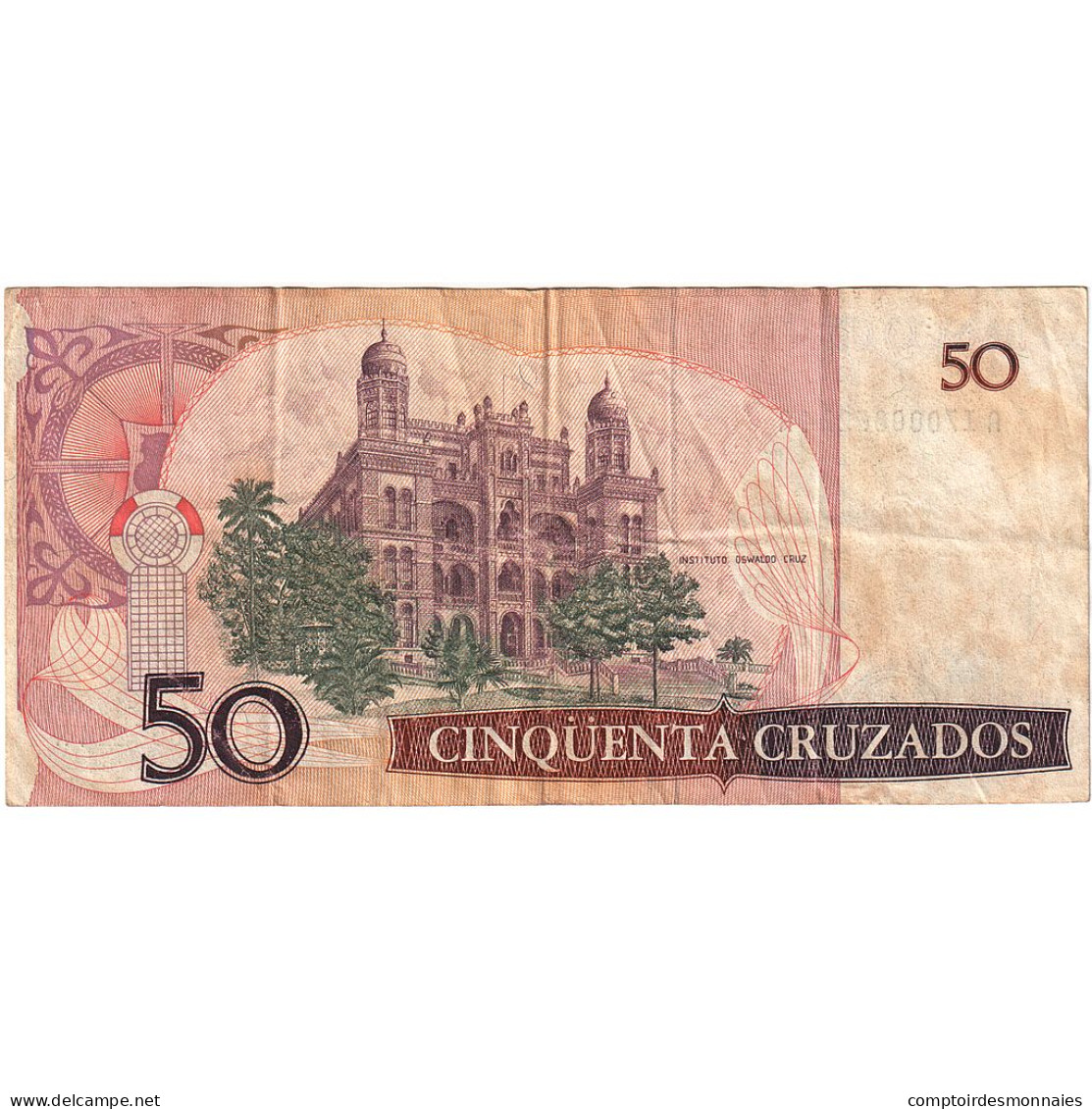 Brésil, 50 Cruzados, Undated (1986-88), KM:210b, TB - Brasile