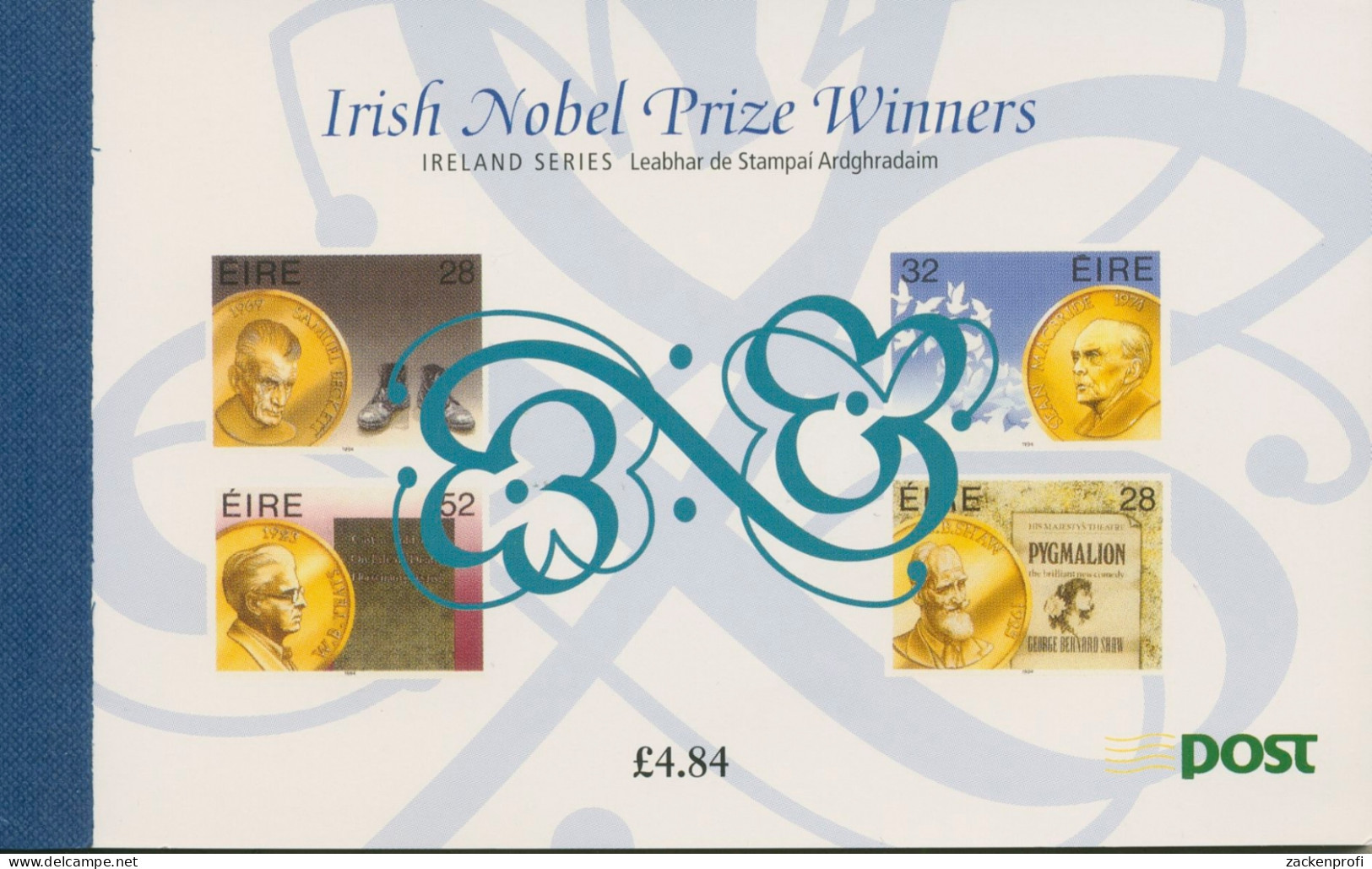 Irland 1994 Markenheftchen Nobelpreis MH 27 Postfrisch (C95415) - Markenheftchen