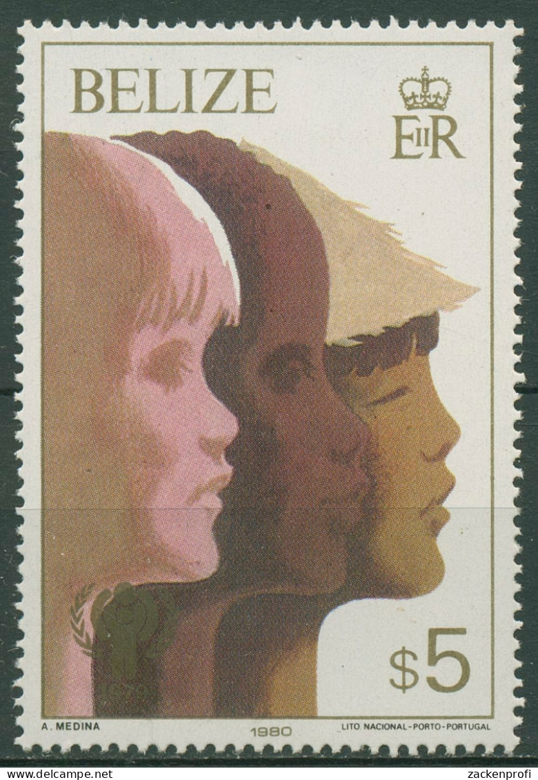 Belize 1980 Jahr Des Kindes Kindergesichter 483 Blockmarke Postfrisch - Belize (1973-...)
