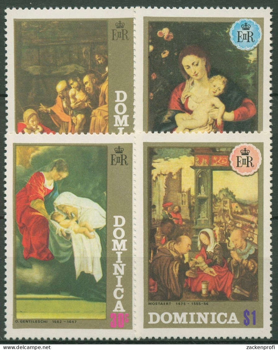 Dominica 1972 Weihnachten Gemälde 350/53 Postfrisch - Dominique (...-1978)