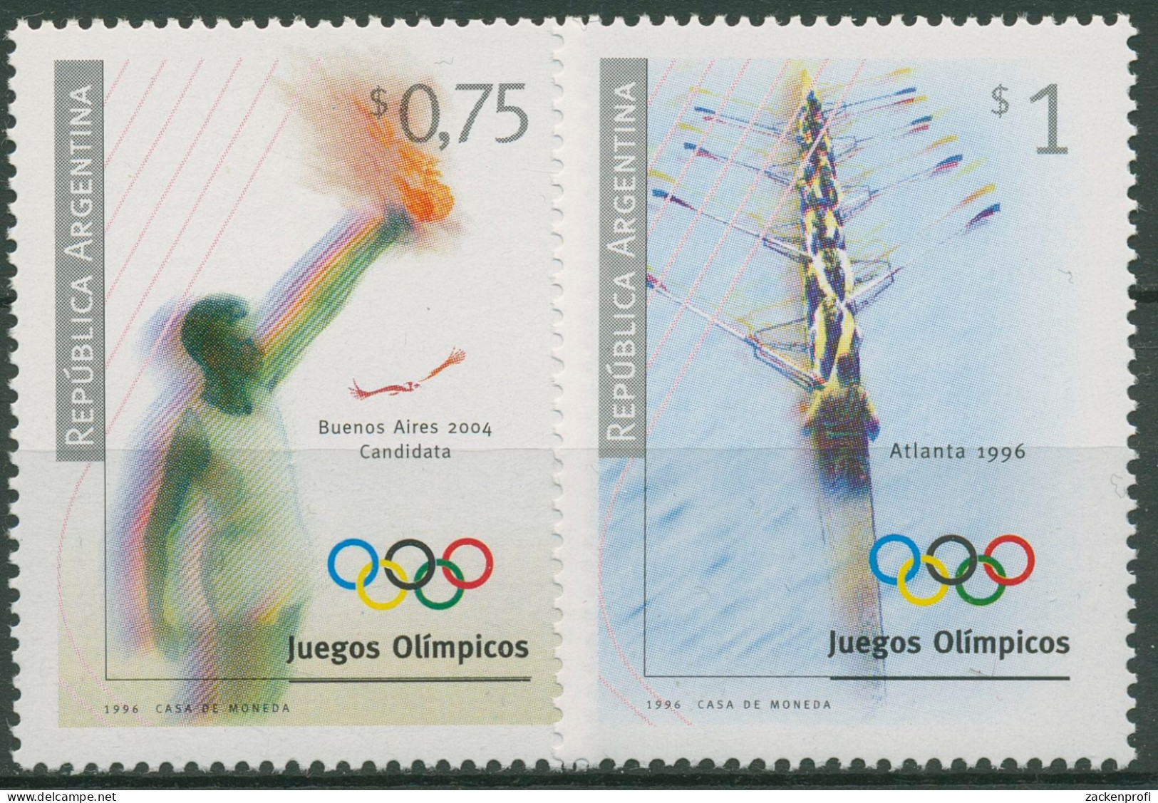 Argentinien 1996 Olympia Sommerspiele Atlanta 2305/06 Postfrisch - Nuovi