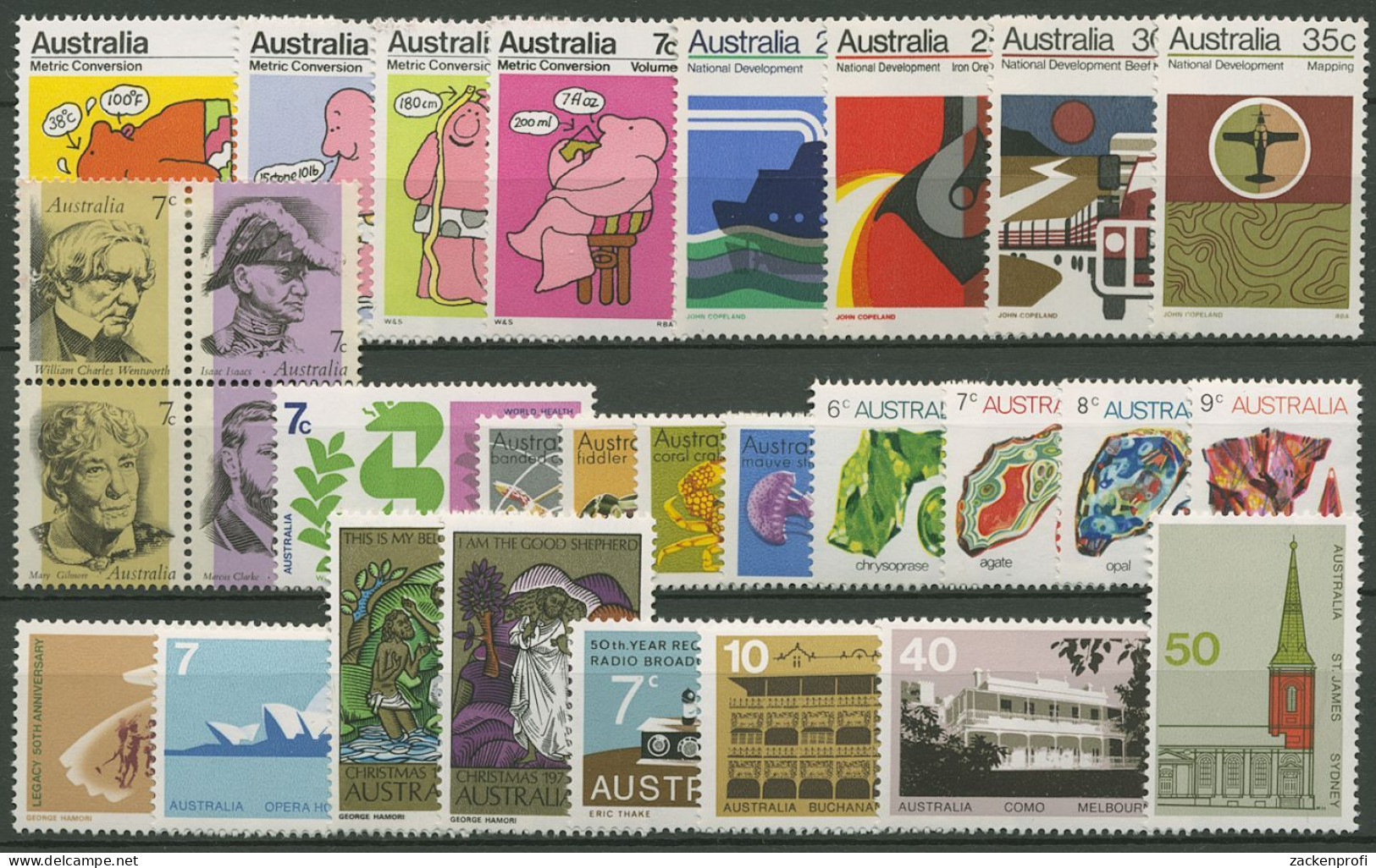 Australien 1973 Jahrgang Komplett (513/41) Postfrisch (SG40377) - Años Completos