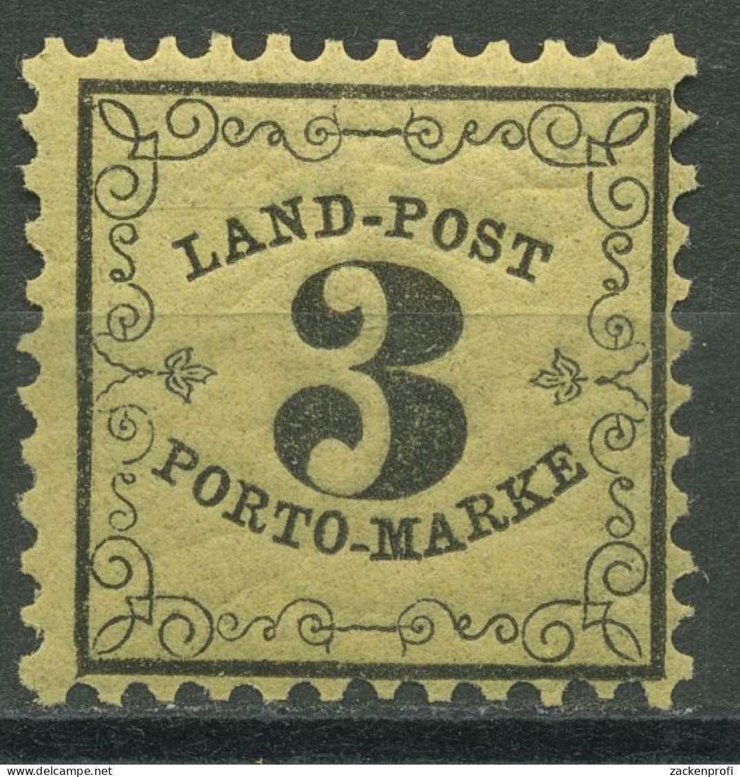 Baden 1862 Landpost-Portomarke 3 Kreuzer 2 X Postfrisch - Postfris